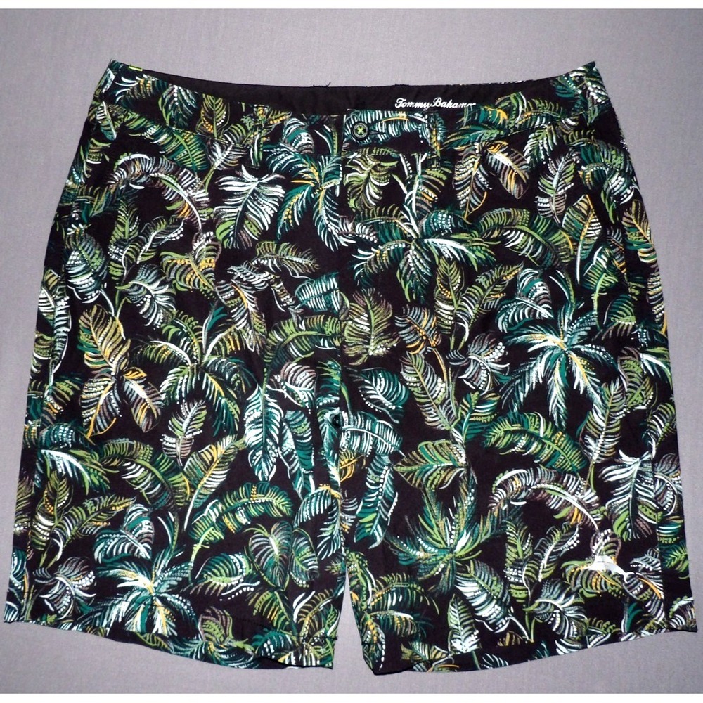 Tommy Bahama Island Active 9" Palm Tree Floral Stretch Chino Shorts Men's 35